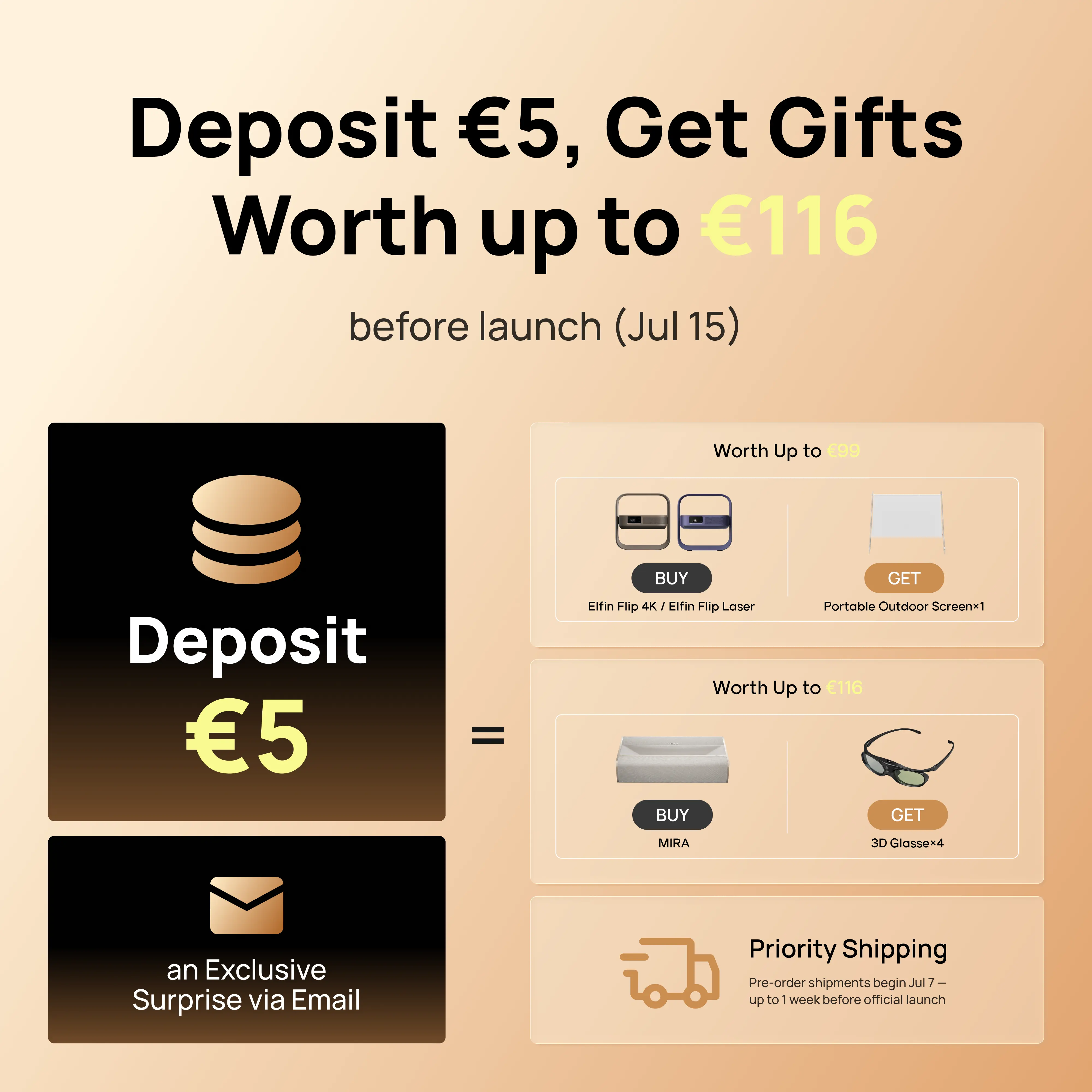 Elfin Flip Series & MIRA - Deposit Reservation