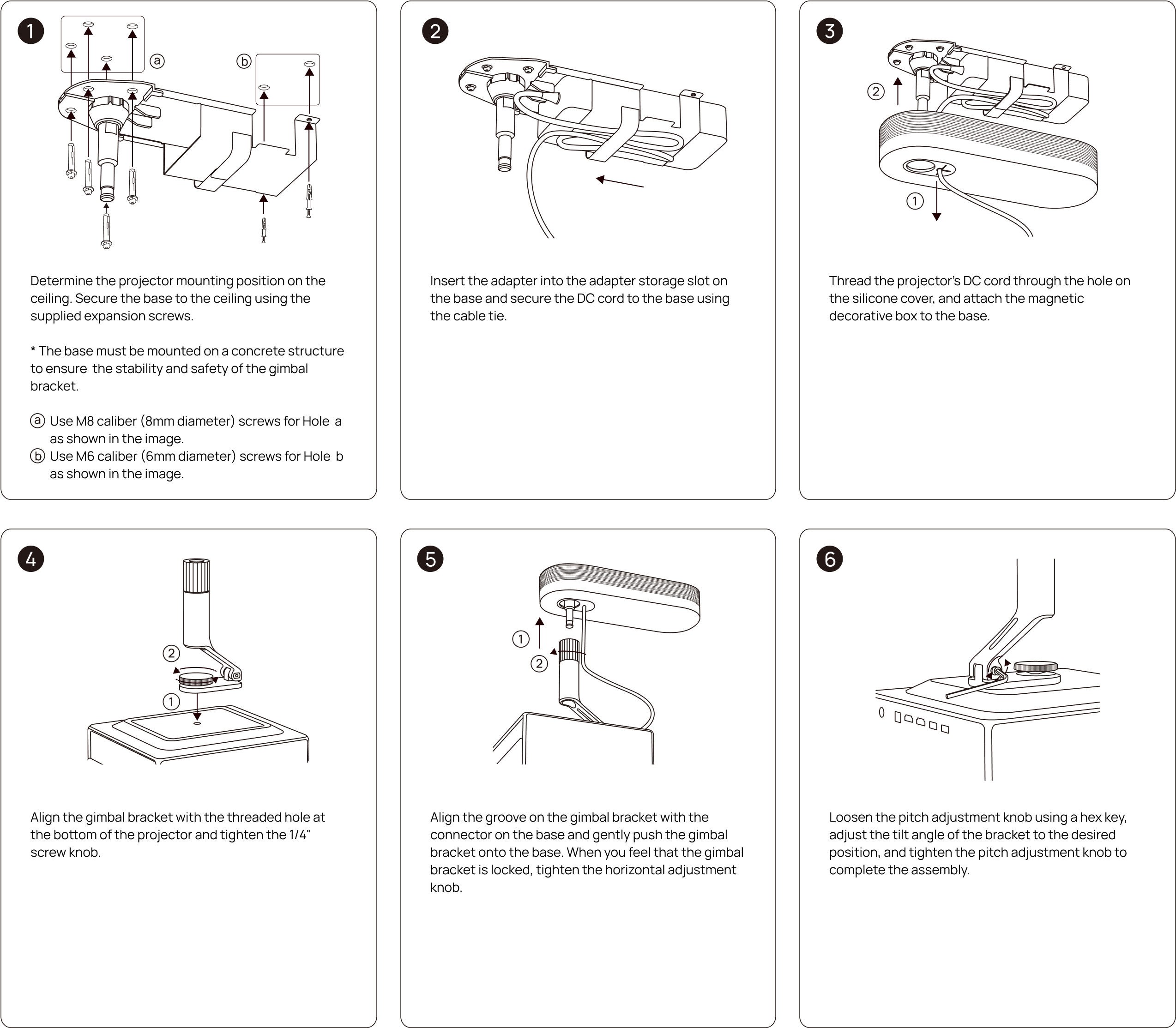 XGIMI Ceiling Mount mountingguide.png__PID:4c336222-76eb-4afe-9983-718fff8fe96a