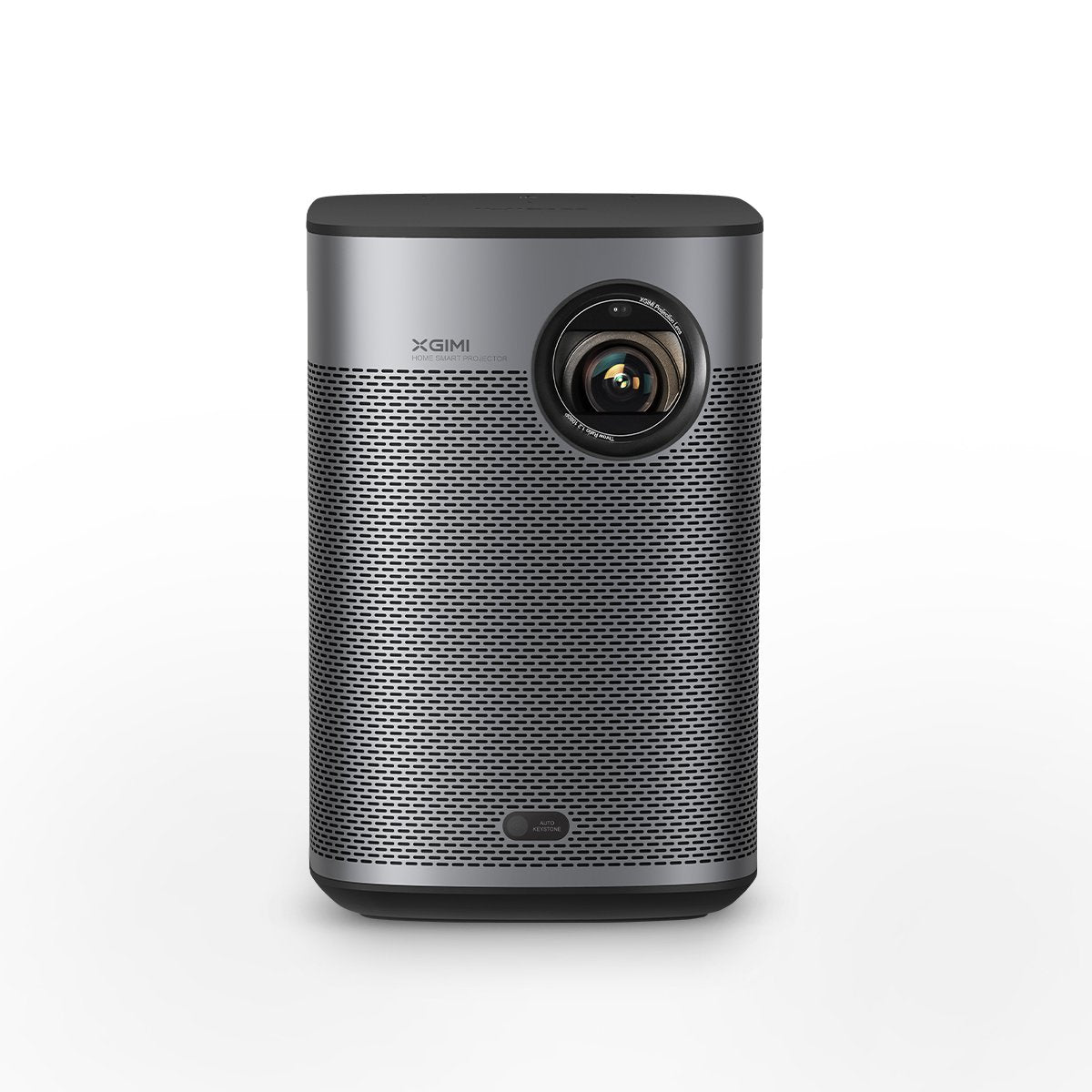 Front photo of XGIMI Halo+ (New): It is a LED compact projector with two built-in speakers of Harman Kardom. It is ideal for outdoor uses.