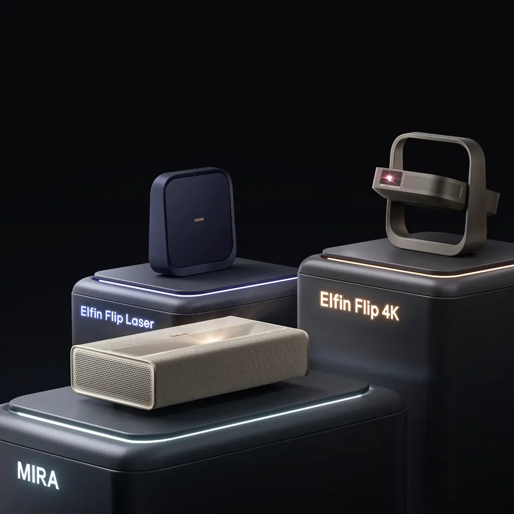 XGIMI Unveils Three New Projectors 2026: Elfin Flip 4K, Elfin Flip Laser, and MIRA