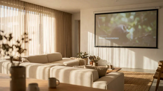 Daytime Projector Setup: How to Watch Movies Without Closing the Curtains