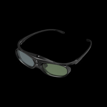 a pair of black sunglasses
