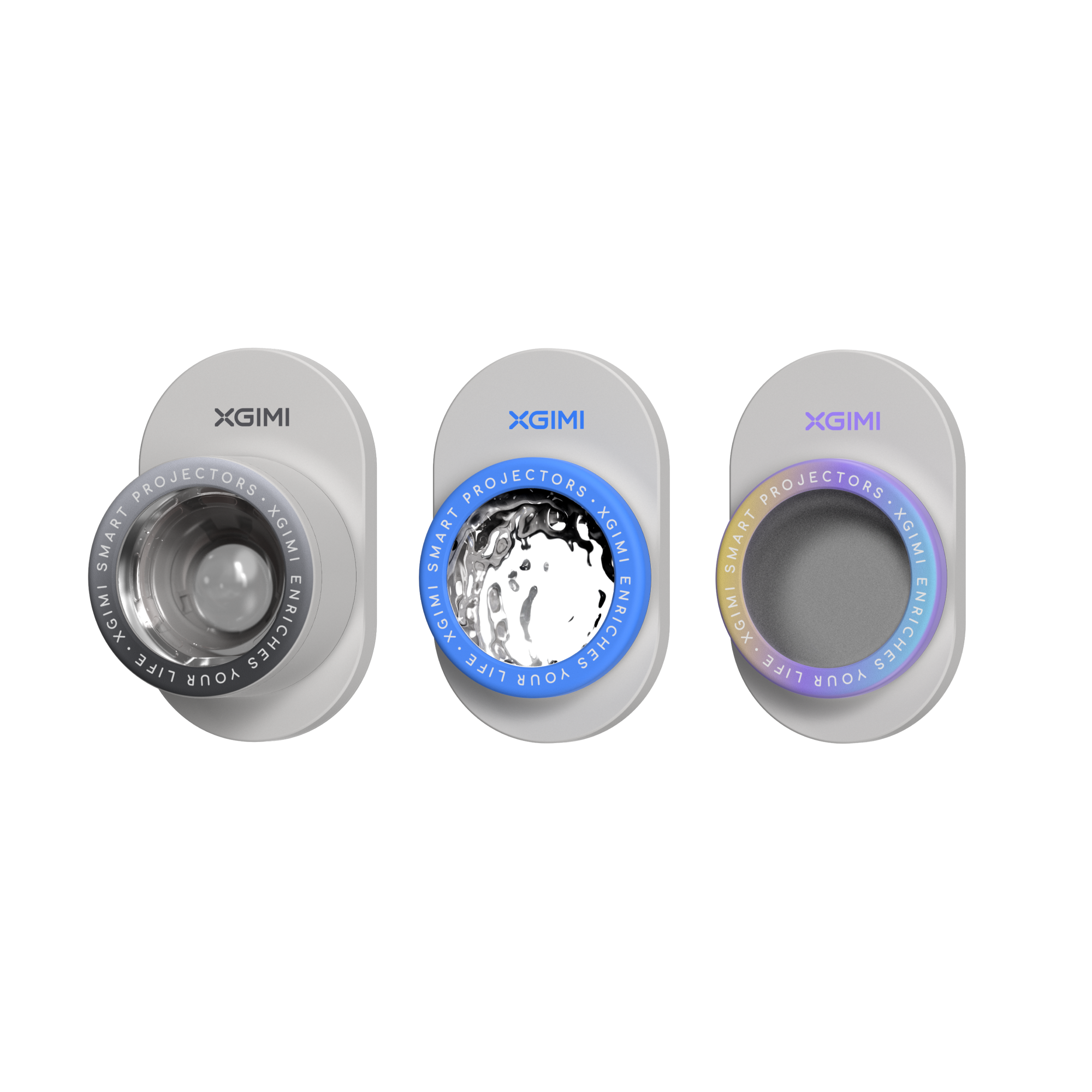 XGIMI Magnetic Creative Filter (3-Pack) is designed for the MoGo 4 Series portable projectors. It can present immersive experiences of Lunar, Ripple, and Dreamscap.
